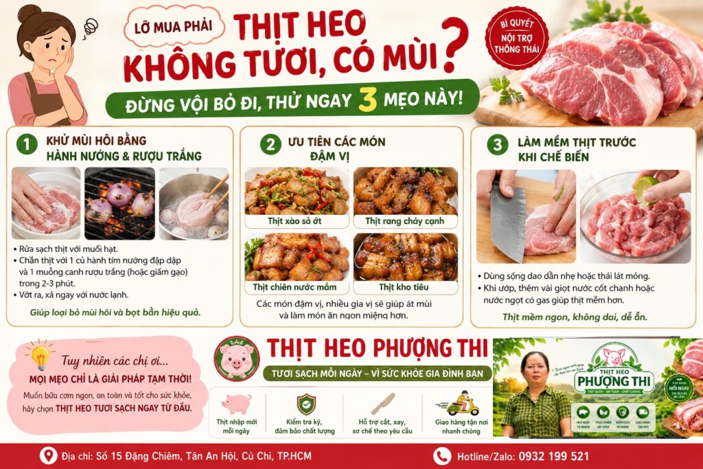 Thịt Heo Bị Hôi Khi Nấu: Nguyên Nhân, Cách Xử Lý Và Bí Quyết Chọn Thịt Sạch Tươi Ngon